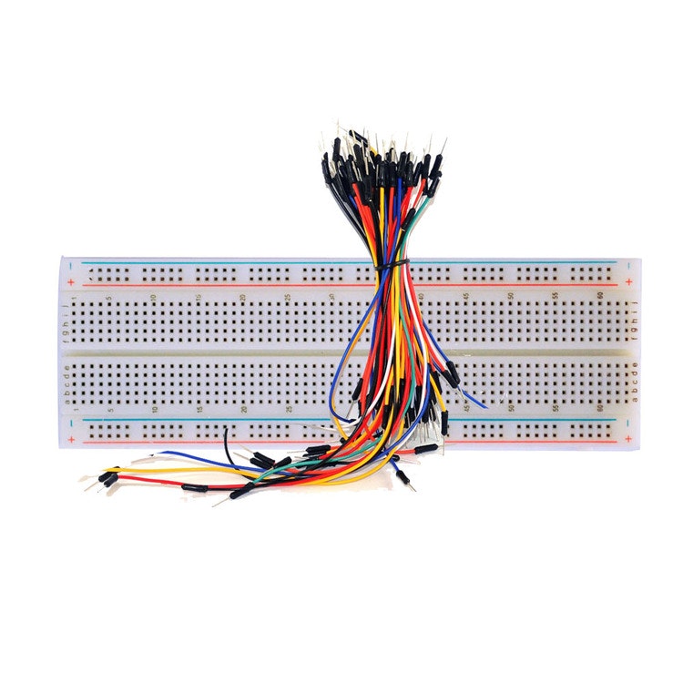 830 hole high quality breadboard +65 colorful bread line kit