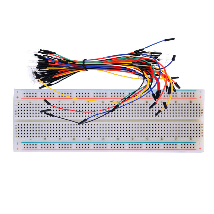 830 hole high quality breadboard +65 colorful bread line kit
