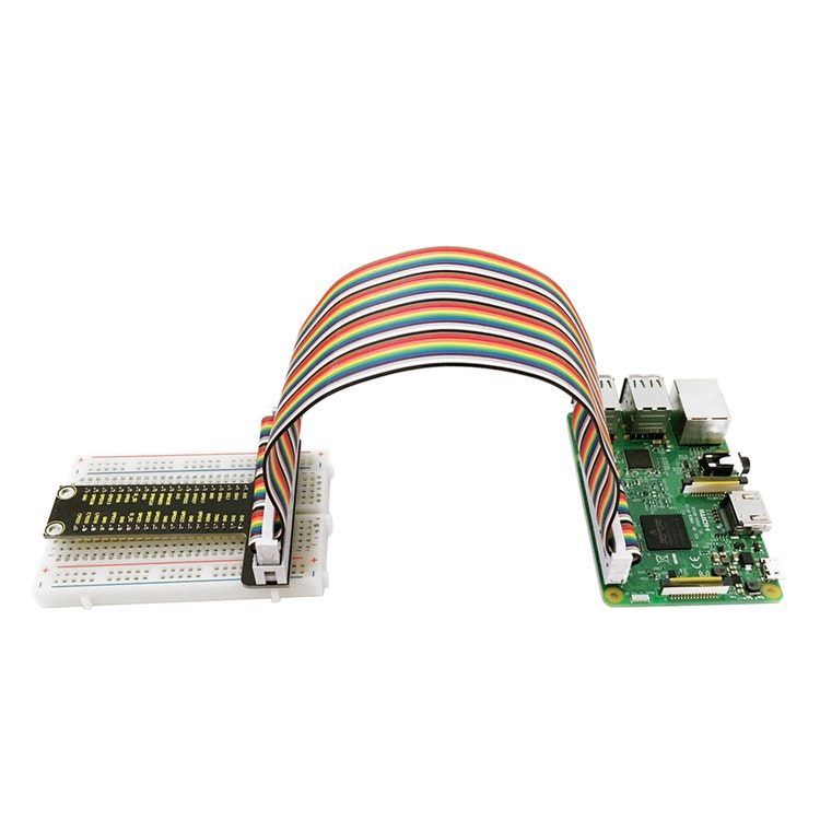 Raspberry Pi V1+ 40P Colorful Ribbon Cable+ 400-hole Breadboard