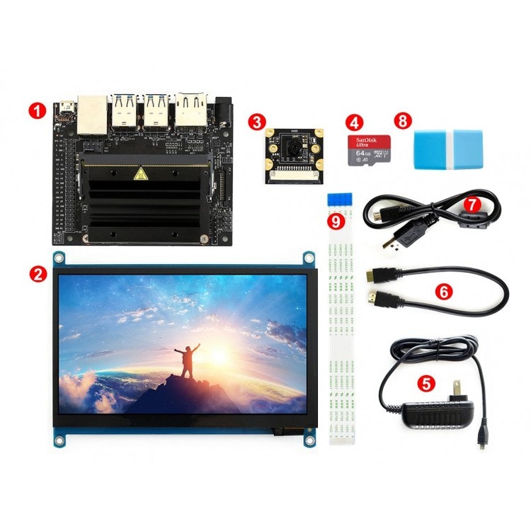 Jetson Nano Developer Kit Package C (for EU), with Nano , Display, Camera,U disk