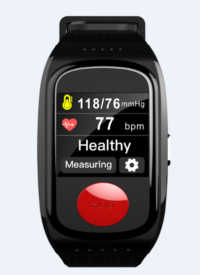 GPS Smartklocka för äldre med SOS med en knapptryckning