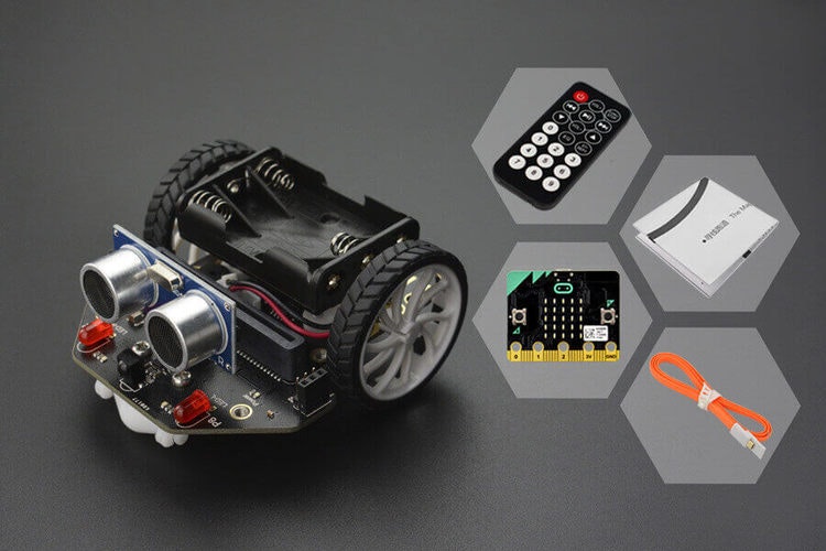 Micro:bit Maqueen robot (with Remote Controller) - HiTechChain