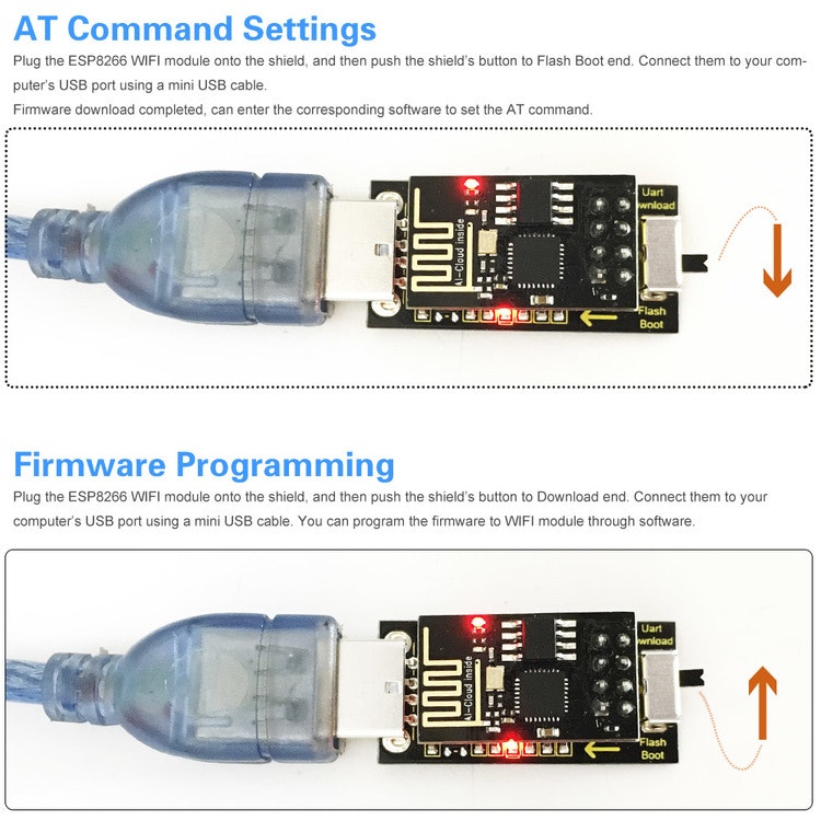 USB to ESP-01S Wifi Module