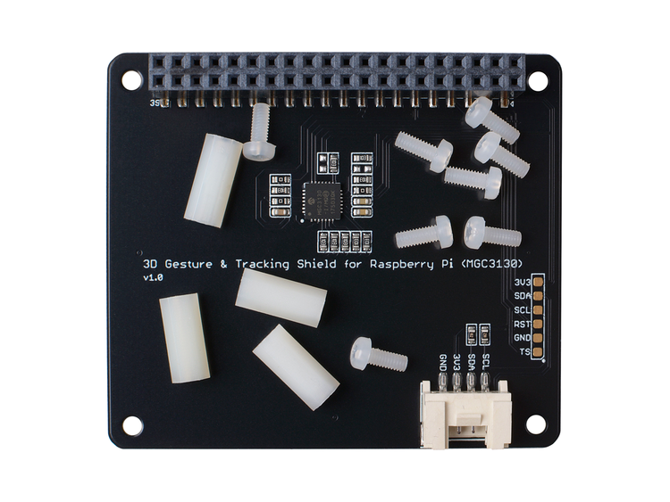 3D gesture recognition and motion tracking Shield for Raspberry Pi