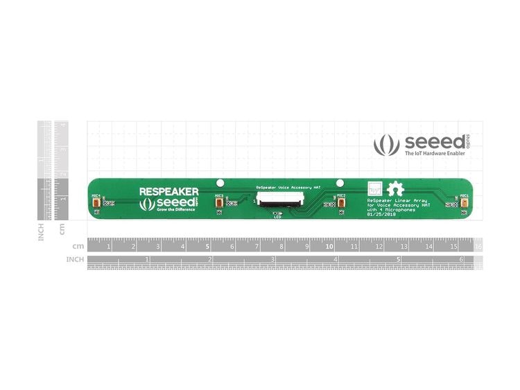 ReSpeaker 4-Mic Linear Array Kit for Raspberry Pi