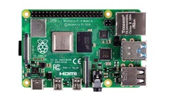 Raspberry Pi 4 Computer Model B 4GB with 3D Gesture & Tracking Shield