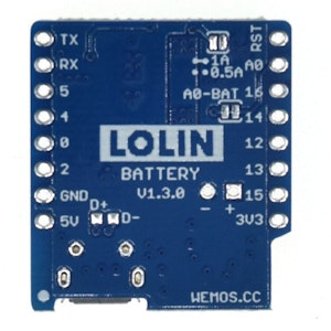 Battery Shield V1.3.0 for LOLIN D1 Mini
