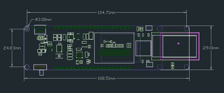 TTGO T-controller ESP32-WROVER 4MB SPI flash and 8MB PSRAM 0.96OLED five-way button 18650 battery holder