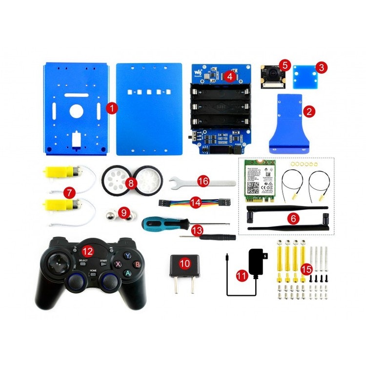 JetBot AI Kit Accessories, Add-ons for Jetson Nano to Build JetBot