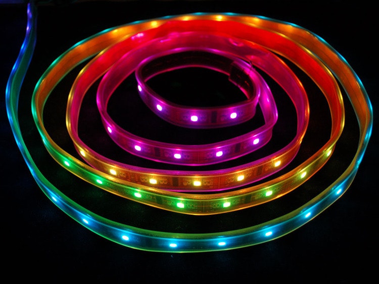 Digital RGB LED Weatherproof Strip - LPD8806 48 LED 1m