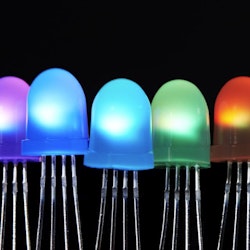 NeoPixel Diffused 8mm Through-Hole LED - 5 Pack