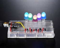 NeoPixel Diffused 8mm Through-Hole LED - 5 Pack