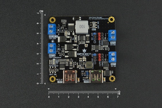 Solar Power Manager For 12V Lead-Acid Battery