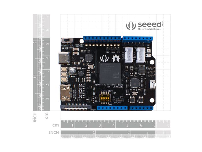 Spartan Edge Accelerator Board  - Arduino compatible FPGA Shield with ESP32