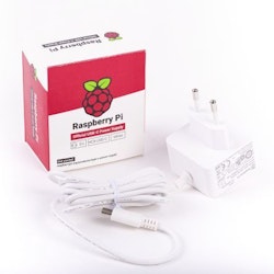 Raspberry Pi Official Power Supply 15.3W USB-C with 1.5M Cable - EU Plug 5.1V 3A