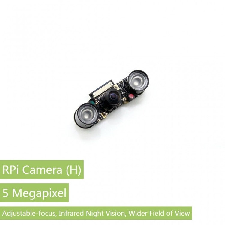 RPi Camera (H), Fisheye Lens, Supports Night Vision