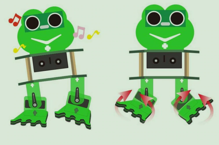 Keyestudio DIY 4-DOF Robot Kit Frog Robot compatible with Arduino Nano
