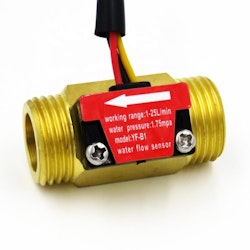 SEA YF-B1 G1/2'' Brass Turbine Flow Meter 1-25L/min Electric Water Heater Copper Flowmeter