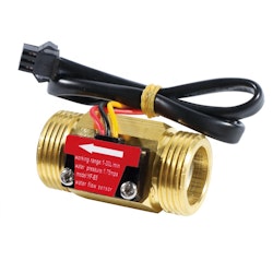 SEA YF-B5 G3/4 Brass water copper flow sensor Turbine meter Magnetic Hall effect sensor