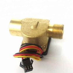 SEA Model No B20 Magnetic Brass Flow Sensor Meter With G1/2 Female To Male Thread Water Flow Direction