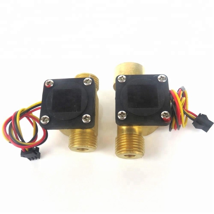 SEA Model No B20 Magnetic Brass Flow Sensor Meter With G1/2 Female To Male Thread Water Flow Direction