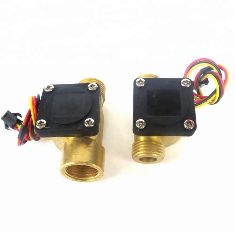 SEA Model No B20 Magnetic Brass Flow Sensor Meter With G1/2 Female To Male Thread Water Flow Direction