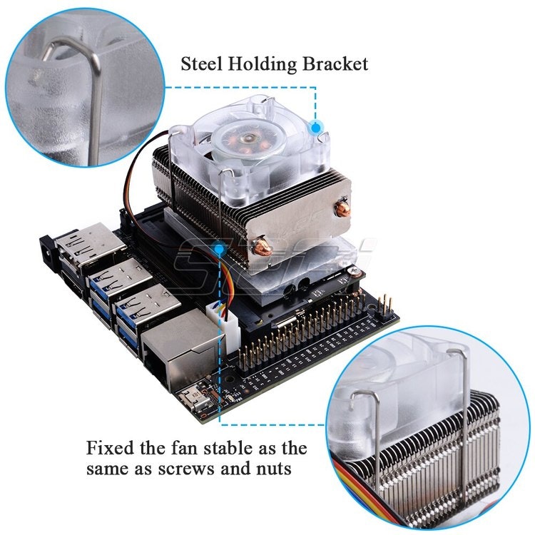 ICE Tower CPU Cooling Fan for Nvidia Jetson Nano