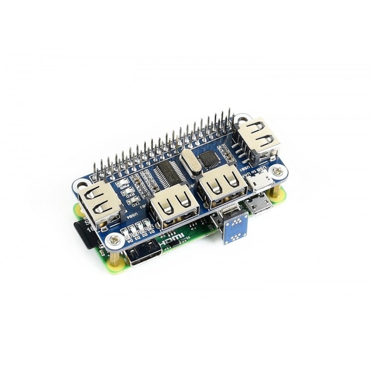 Raspberry Pi Zero WH Package D, with USB HUB HAT