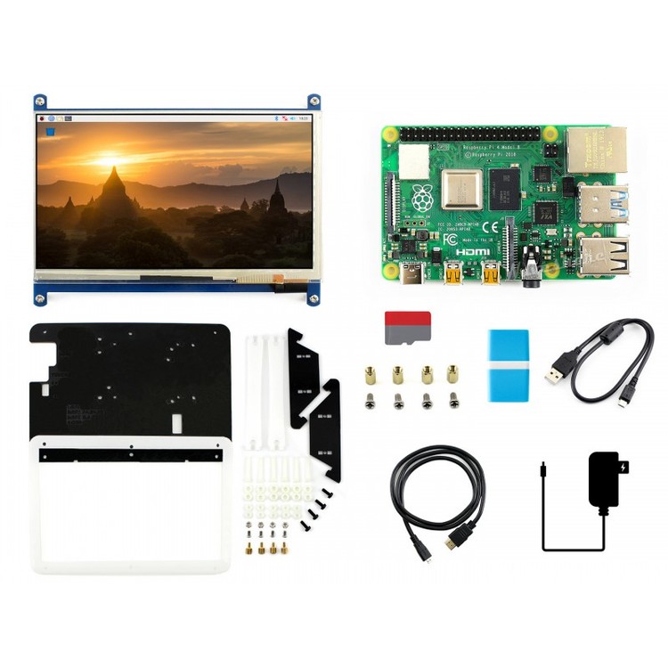 Raspberry Pi 4 Model B Display Kit, with 7inch Capacitive Touch LCD