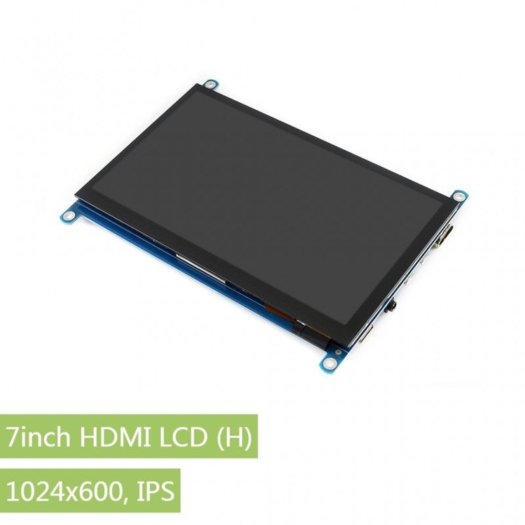 7inch HDMI LCD (H), 1024x600, IPS, supports various systems, capacitive touch