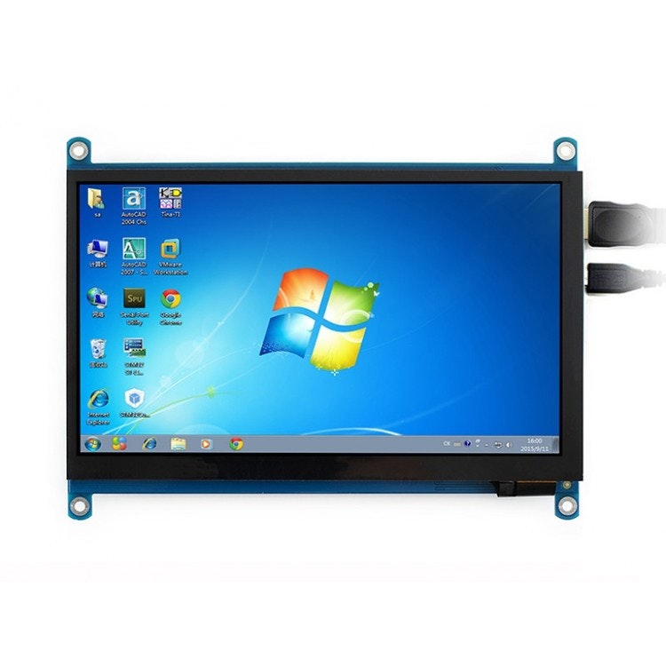 7inch HDMI LCD (H), 1024x600, IPS, supports various systems, capacitive touch