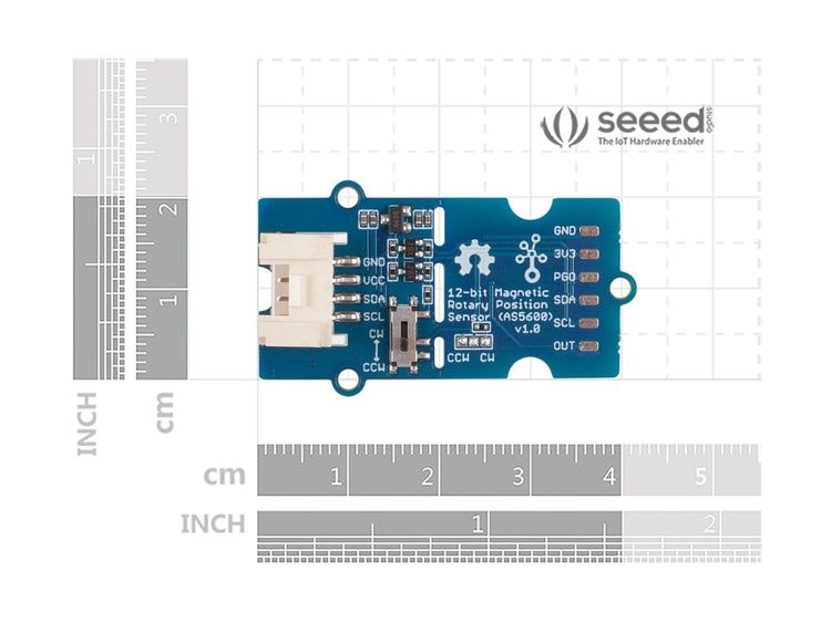 Grove - 12-bit Magnetic Rotary Position Sensor / Encoder (AS5600)