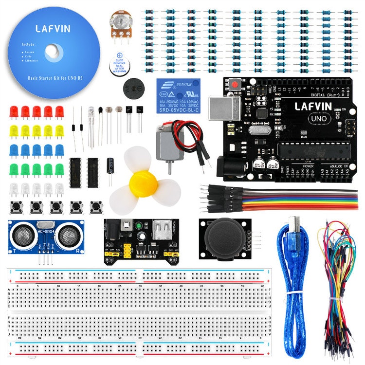 Basic Starter Kit compatible with Arduinos UNO with Tutorial