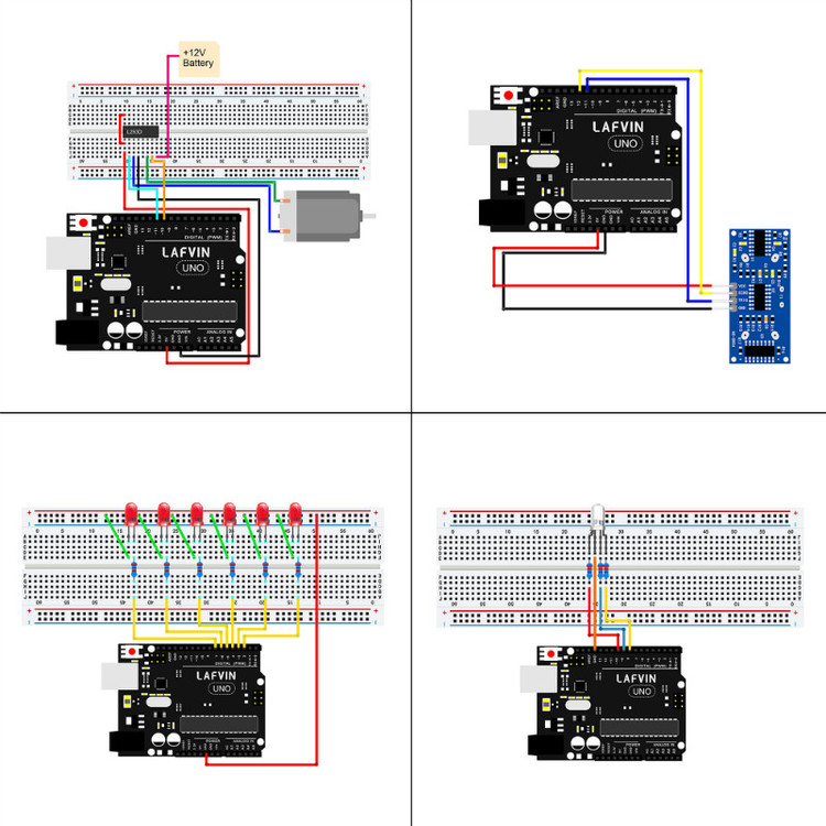 Basic Starter Kit compatible with Arduinos UNO with Tutorial
