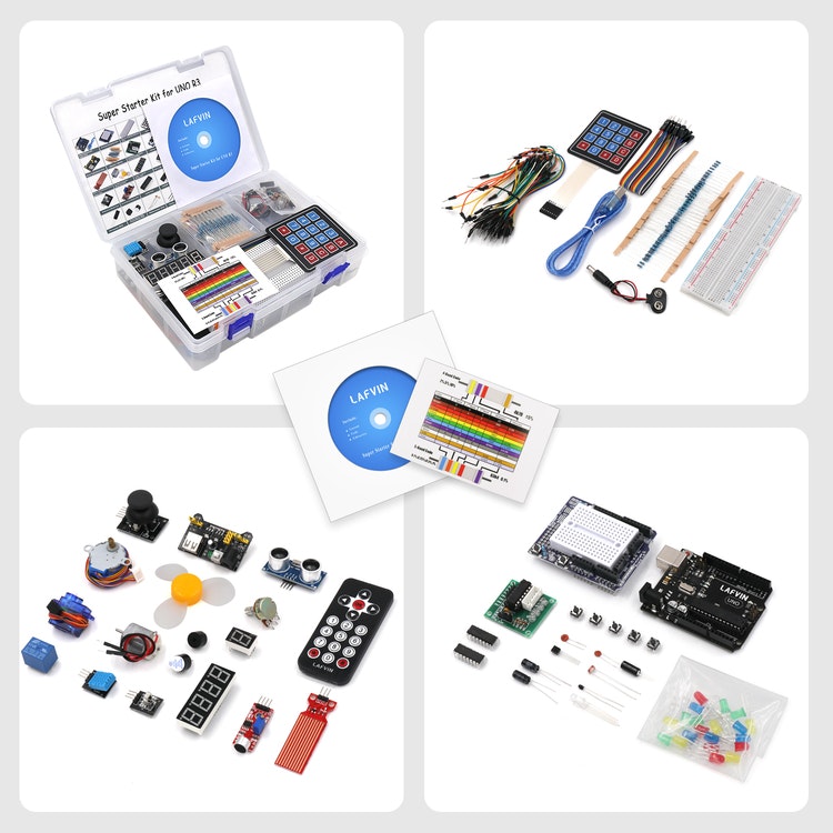 Super Starter Kit compatible with Arduinos UNO R3 with Tutorial