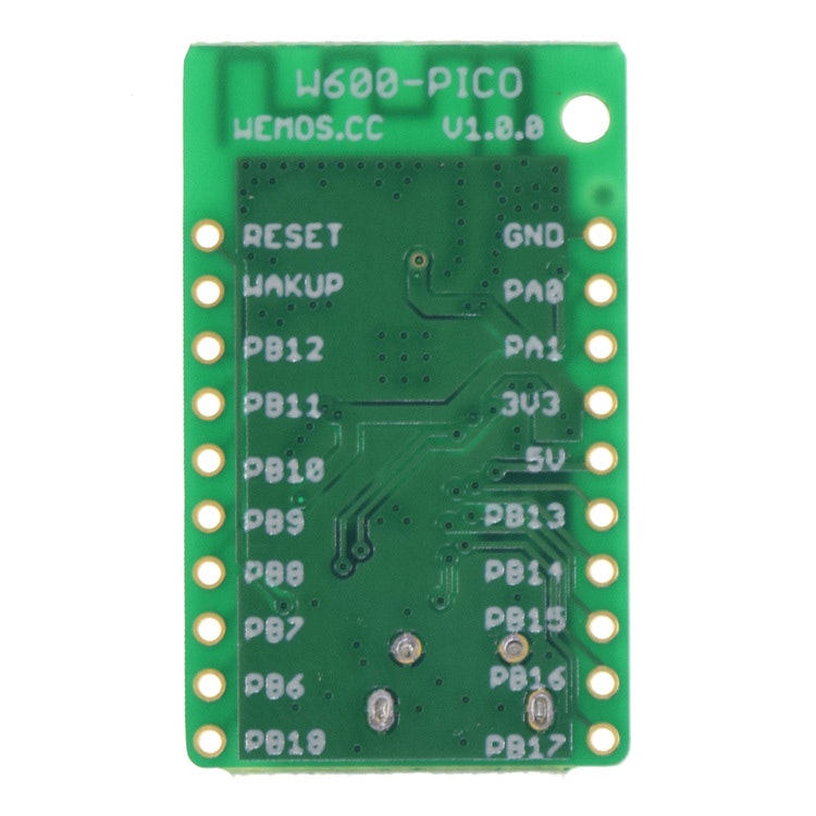 W600-PICO V1.0.0 - wifi board based W600 1MB FLASH MicroPython