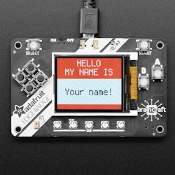 Adafruit EdgeBadge - TensorFlow Lite for Microcontrollers