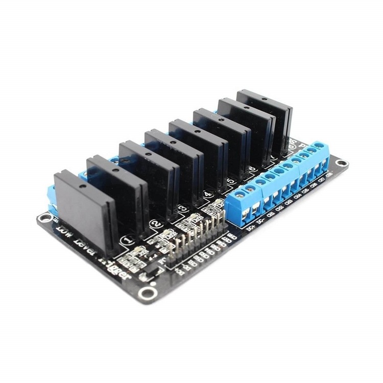 5V 8 Channel SSR Solid State Relay Module Low Level Trigger 2A 240V