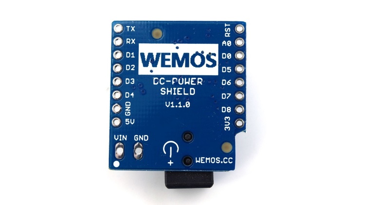 DC Power Shield for WeMos D1 Mini