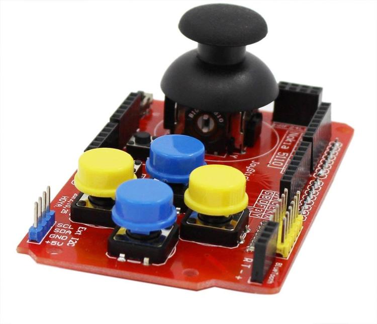 Joystick shield, kompatibel med Arduino