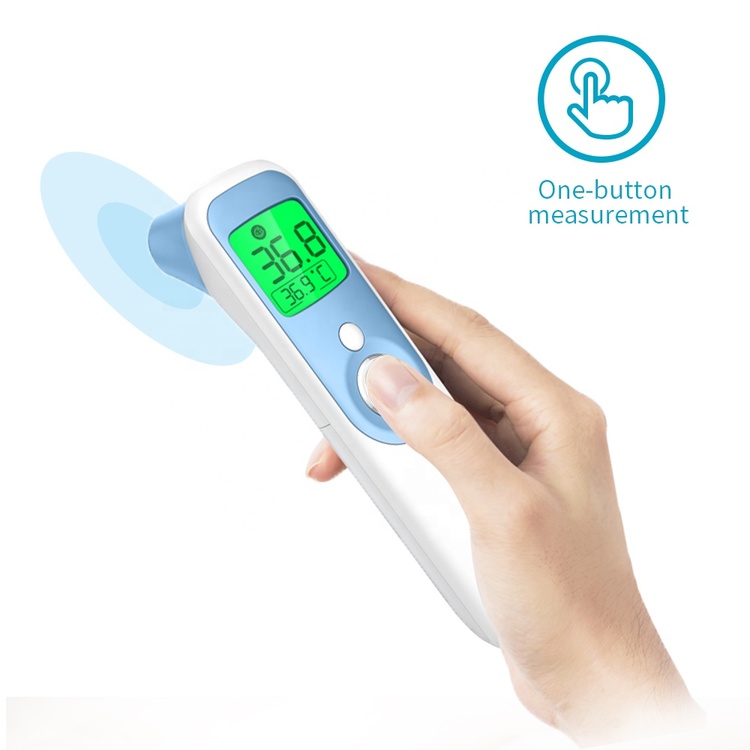 Digital 4 IN 1 Forehead & Ear infrared Thermometer with LED Display
