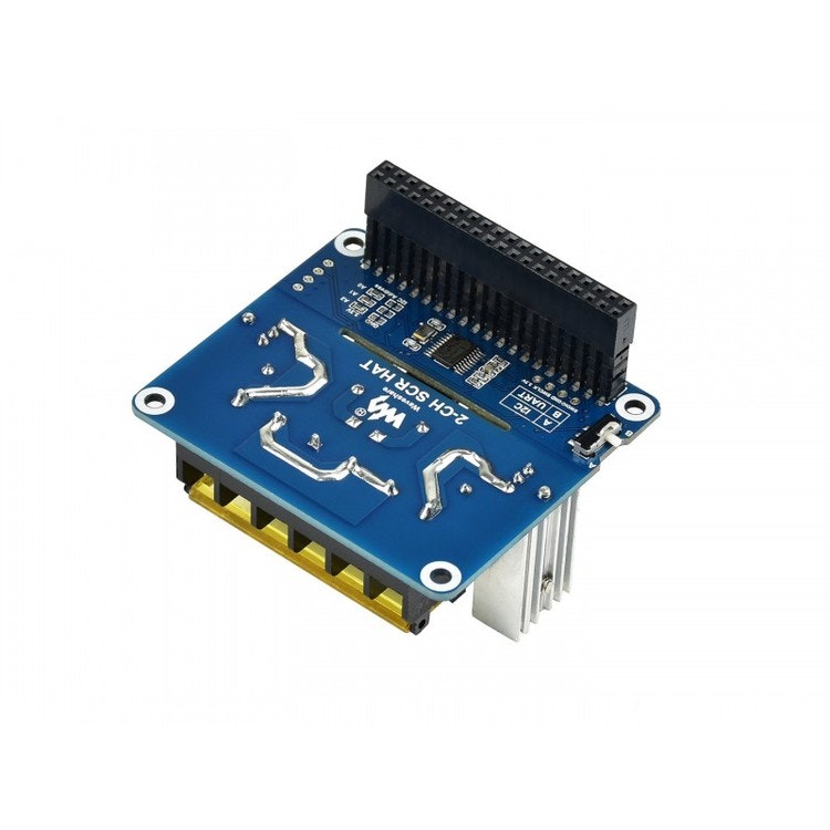2-CH Triac HAT for Raspberry Pi, Integrated MCU, UART / I2C