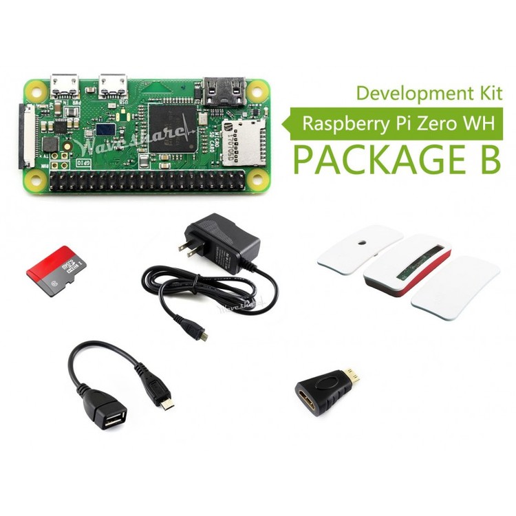 Raspberry Pi Zero WH Package B, with Official Case