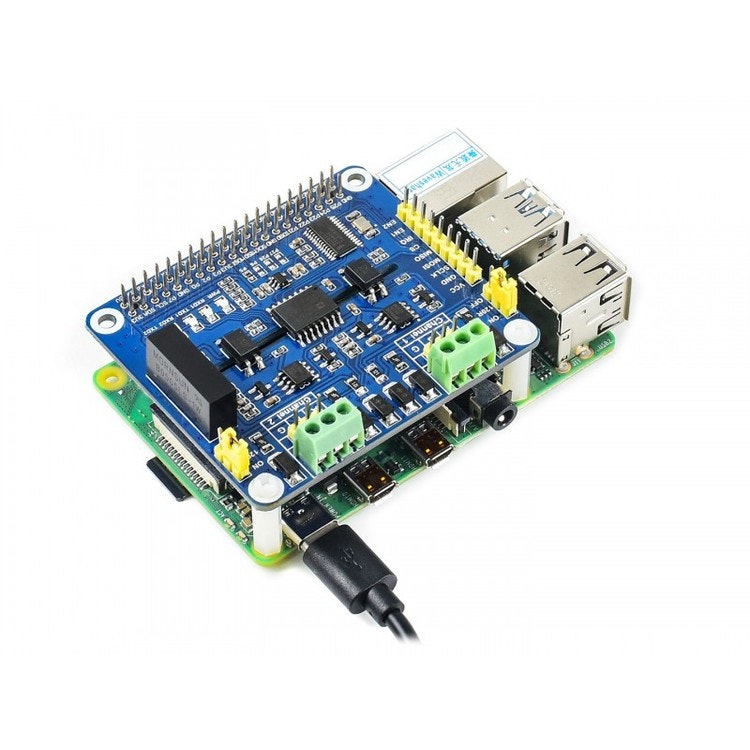 2-Channel Isolated RS485 Expansion HAT for Raspberry Pi