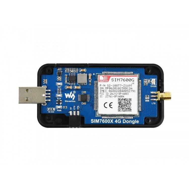 SIM7600G-H 4G DONGLE, GNSS Positioning, Global Band Support