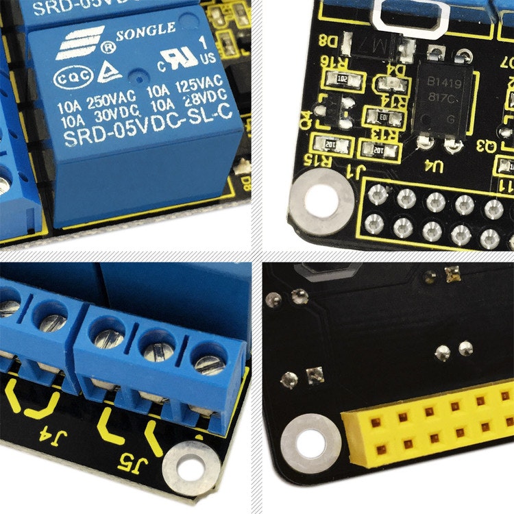 RPI 4channel-Relay 5V Shield for Raspberry Pi