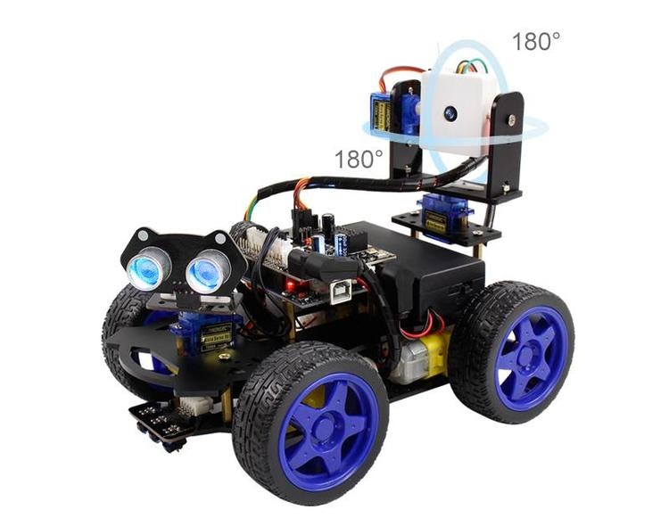 ELEGOO UNO R3 Project Smart Robot Car Kit V4 with UNO R3, Line Tracking  Module, Ultrasonic Sensor, IR Remote Control etc. Intelligent and  Educational