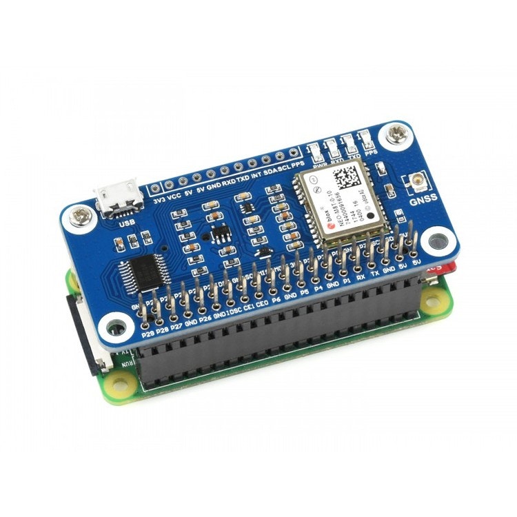 NEO-M8T GNSS TIMING HAT for Raspberry Pi and Jetson Nano, Single-Satellite Timing, Concurrent Reception of GPS, Beidou, Galileo, GLONASS