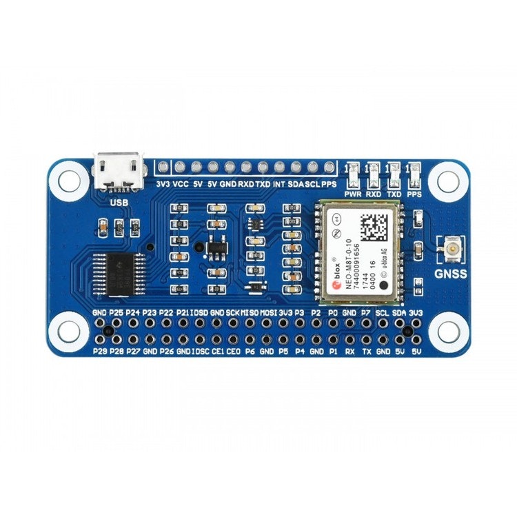 NEO-M8T GNSS TIMING HAT for Raspberry Pi and Jetson Nano, Single-Satellite Timing, Concurrent Reception of GPS, Beidou, Galileo, GLONASS