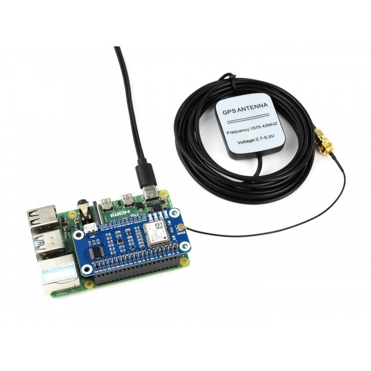 NEO-M8T GNSS TIMING HAT for Raspberry Pi and Jetson Nano, Single-Satellite Timing, Concurrent Reception of GPS, Beidou, Galileo, GLONASS